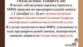 Как взять талон в МФЦ онлайн в Дефиле