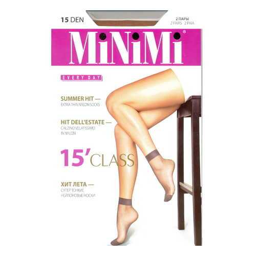 Капроновые носки женские MiNiMi CLASS-N 15 бежевые унив. в Дефиле