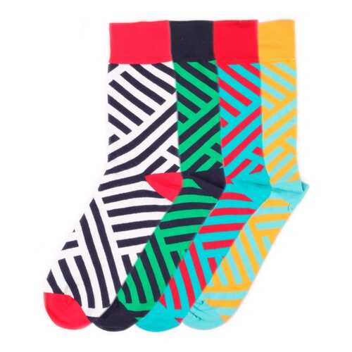 Набор носков Burning heels Diag Stripes разноцветный 36-38 в Дефиле