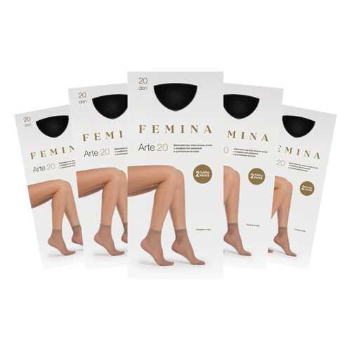 Набор носков женских FEMINA Arte 20 черных one size в Дефиле