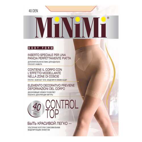 Колготки MiNiMi CONTROL TOP 40, caramello min, 3/M в Дефиле